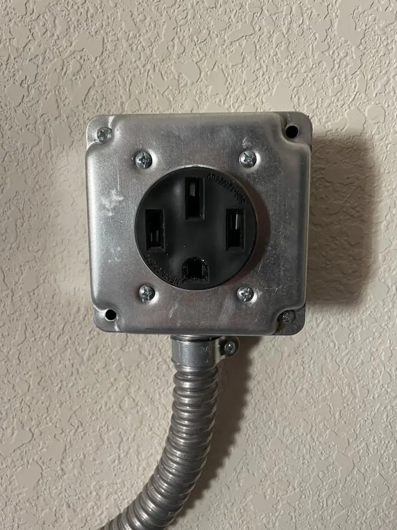 NEMA 14-50 outlet installed for Smart Home Electrical in Alma